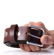 Milwaukee Leather Men's Brown Classic Leather Belt, MP7118