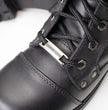 Milwaukee Leather MBL9328 Women's Black Premium Leather Lace-Up Motorcycle Riding Boots w/ Inside Zipper