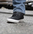 Milwaukee Leather MBM9155 Men's Black Suede Leather Reinforced Street Riding Waterproof Shoes w/ Ankle Support