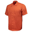 Milwaukee Leather MDM11686 Men’s OrangeButton-Up Heavy-Duty Work Shirt - Classic Mechanic Shirt w/ Pockets