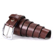Milwaukee Leather Men's Brown Classic Leather Belt, MP7118