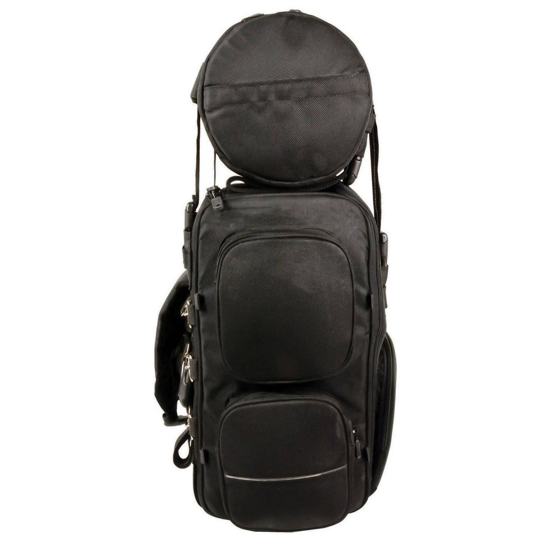 Milwaukee Leather SH680 Large Black Textile Motorcycle Sissy Bar Travel Bag