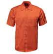 Milwaukee Leather MDM11686 Men’s OrangeButton-Up Heavy-Duty Work Shirt - Classic Mechanic Shirt w/ Pockets
