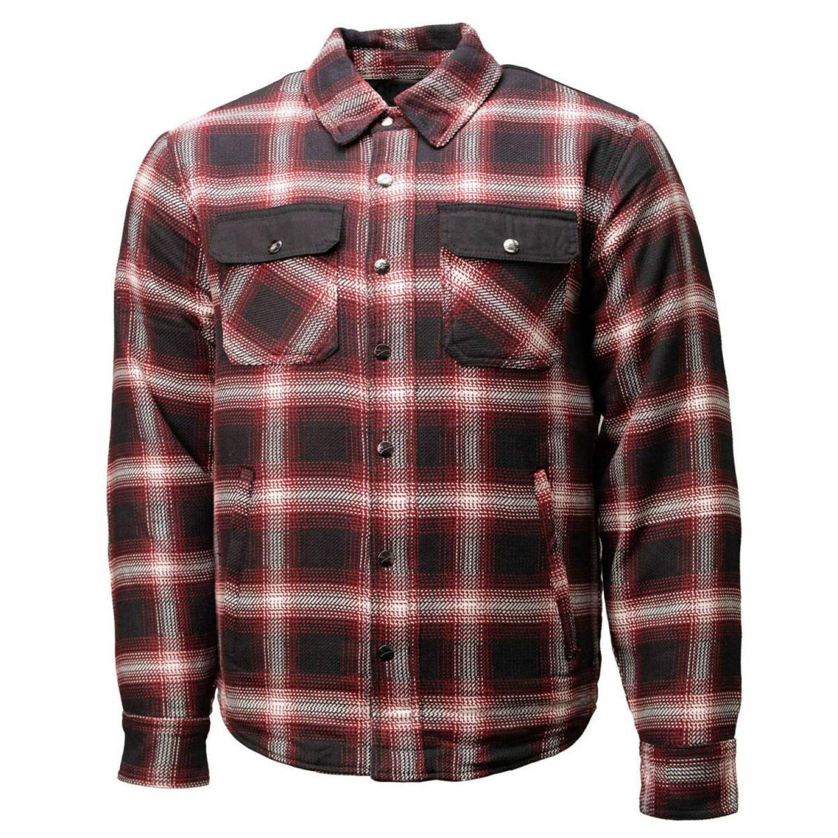 Milwaukee Leather Men’s Grim Stone Heavy Duty Plaid Mechanic Flannel Shirt Jacket - Warmed Lined - MPM1637