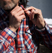 Milwaukee Leather MNG11638 Men's Red and Blue with White Long Sleeve Cotton Flannel Shirt