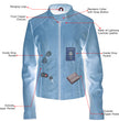 Milwaukee Leather LKL2736 Women's Cognac Premium Leather Scuba Style Biker Jacket w/ Mandarin Collar