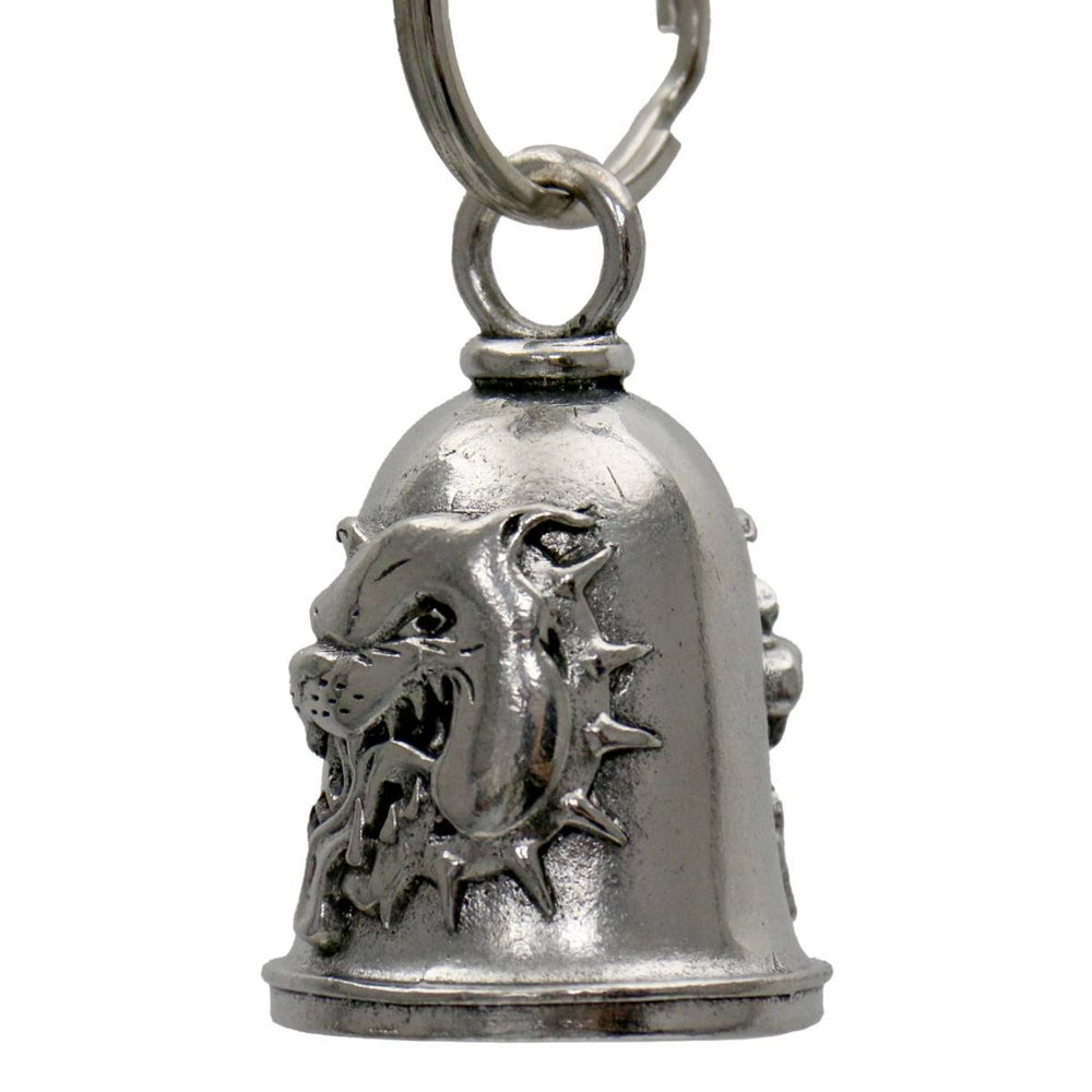Milwaukee Leather MLB9082 Bulldog Motorcycle Good Luck Bell w/ Key Ring-Key Chain Accessory for Bikers