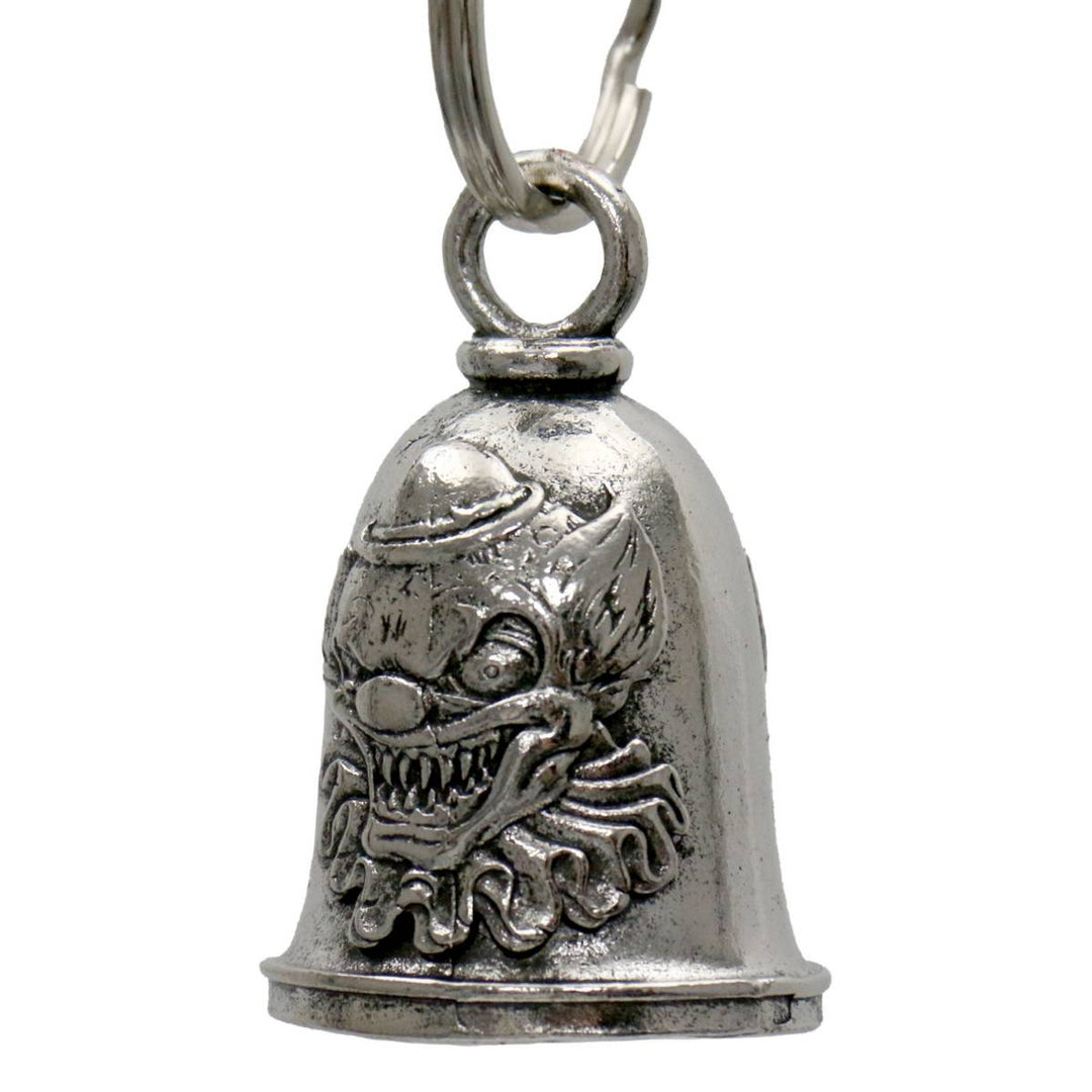 Milwaukee Leather MLB9113 Killa Clown Motorcycle Good Luck Bell w/ Key Ring-Key Chain Accessory for Bikers