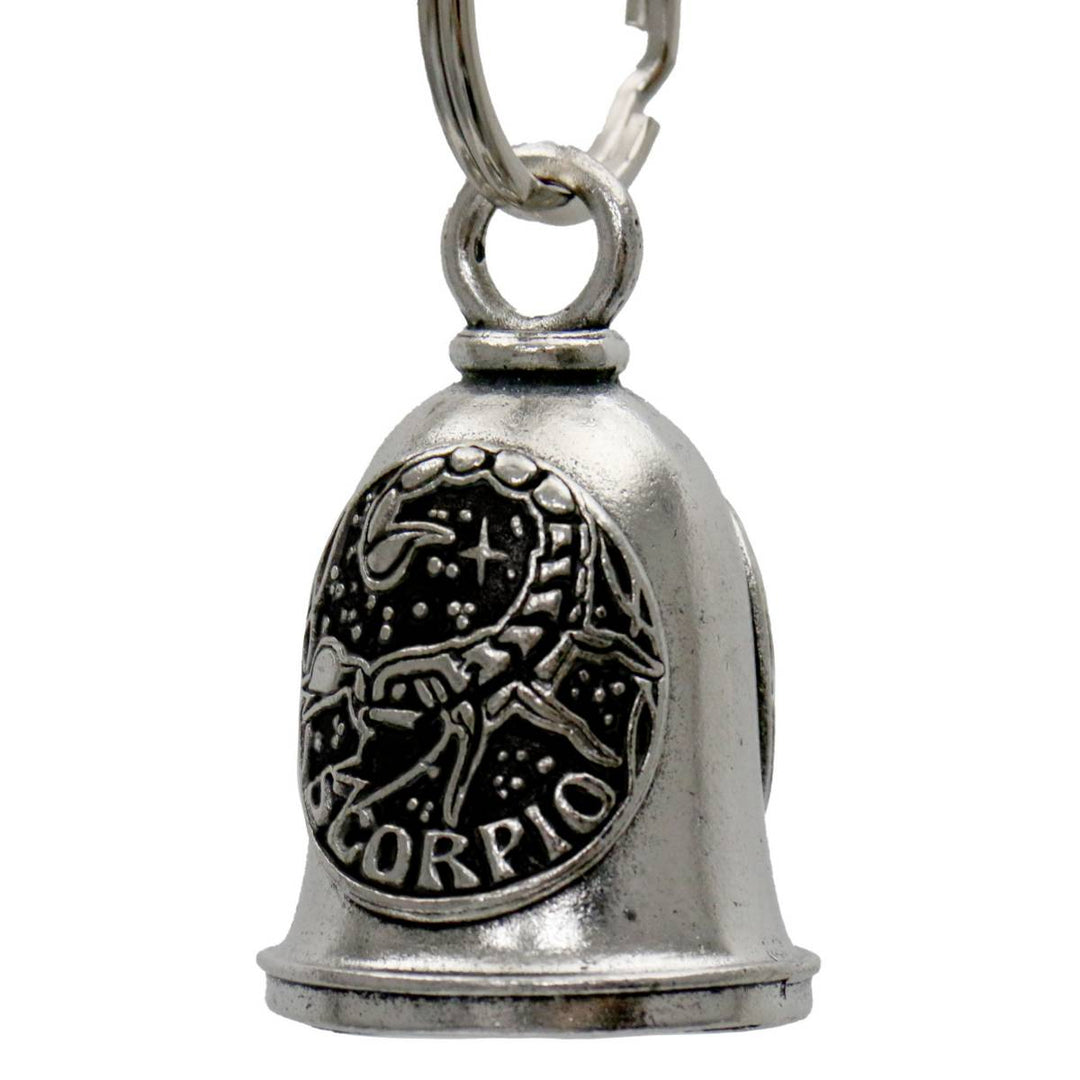 Milwaukee Leather MLB9164 Zodiac Scorpio Motorcycle Good Luck Bell w/ Key Ring-Key Chain Accessory for Bikers