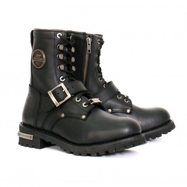 Hot Leathers Women's Iron Rose Black Logger Boots, BTL1001