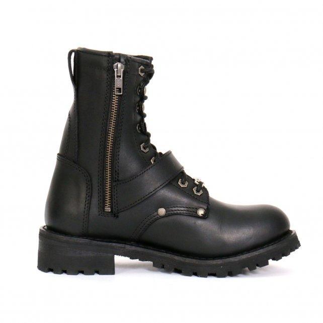 Hot Leathers Women's Iron Rose Black Logger Boots, BTL1001
