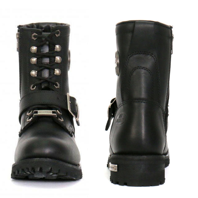 Hot Leathers Women's Iron Rose Black Logger Boots, BTL1001