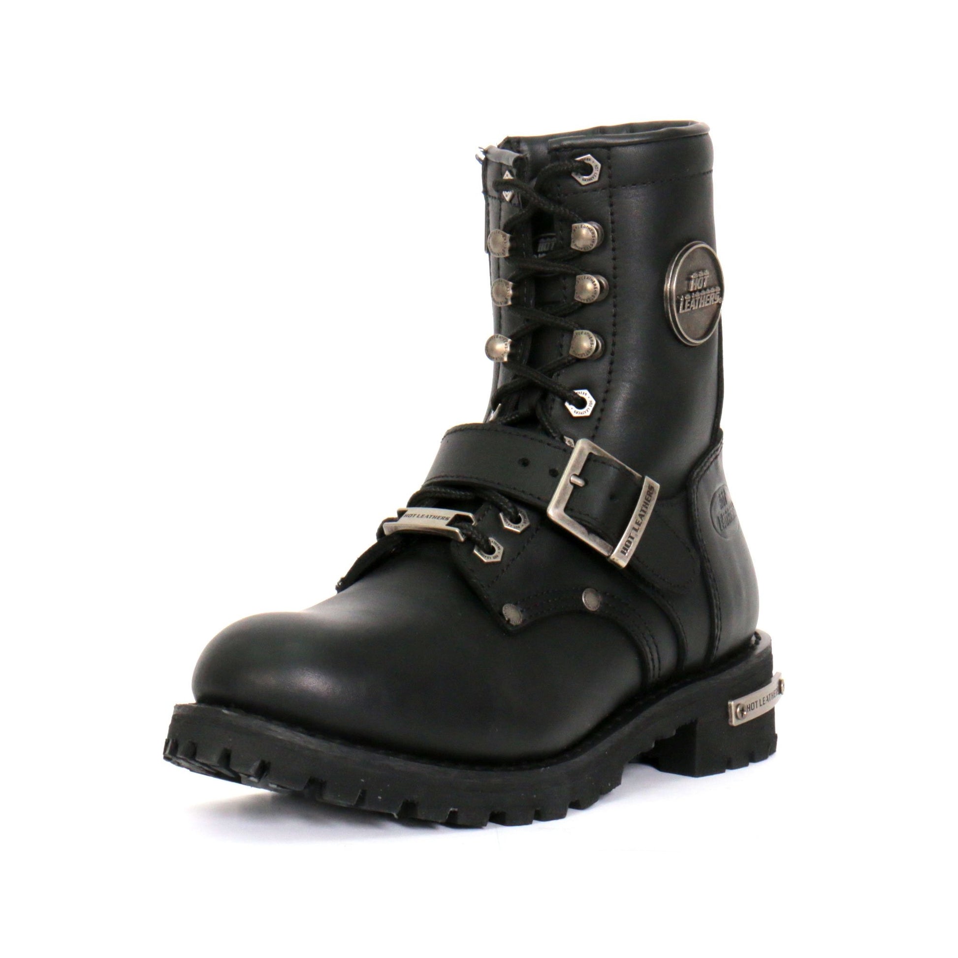 Hot Leathers Women's Iron Rose Black Logger Boots, BTL1001