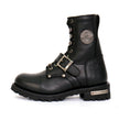 Hot Leathers Women's Iron Rose Black Logger Boots, BTL1001