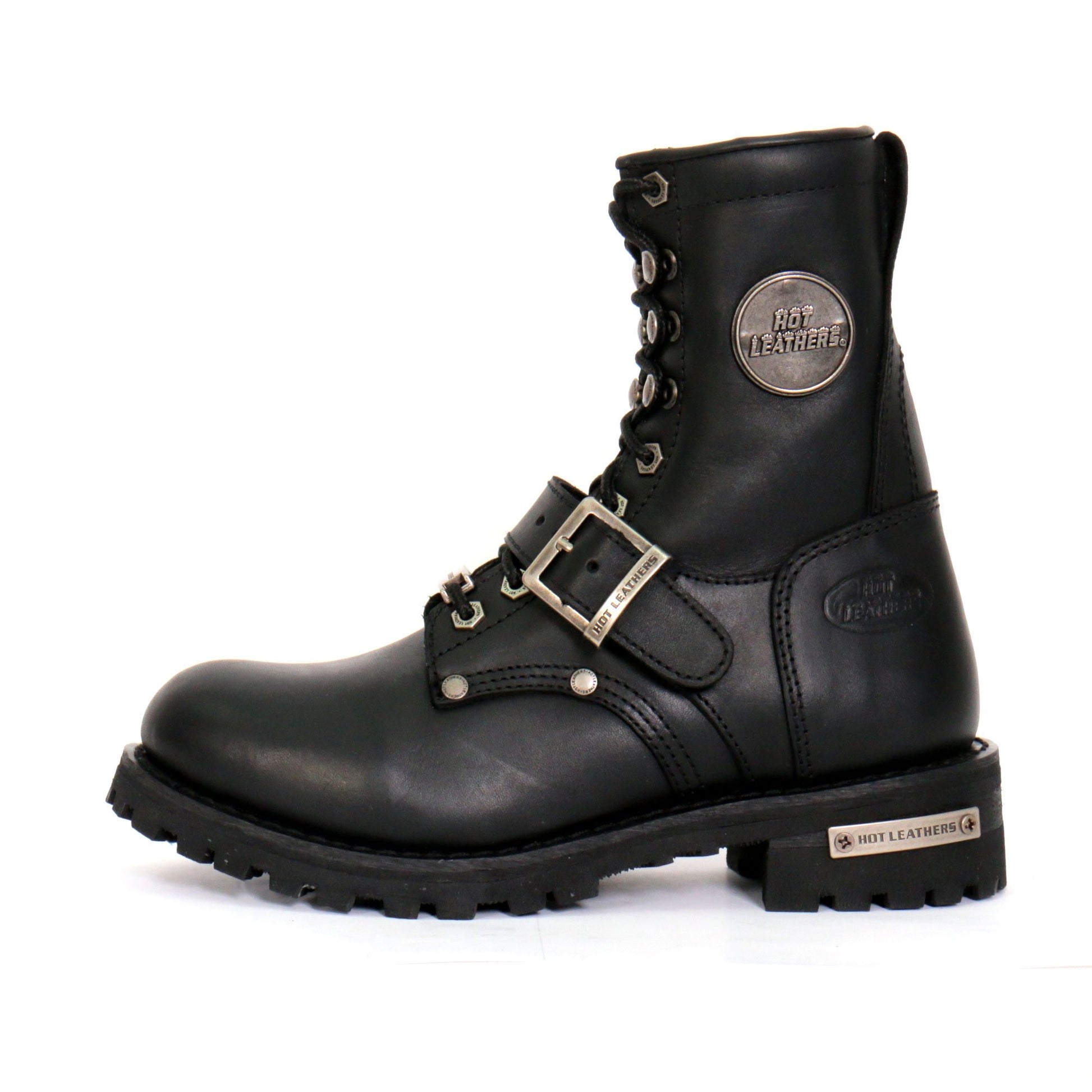 Hot Leathers Women's Iron Rose Black Logger Boots, BTL1001