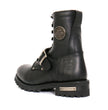Hot Leathers Women's Iron Rose Black Logger Boots, BTL1001
