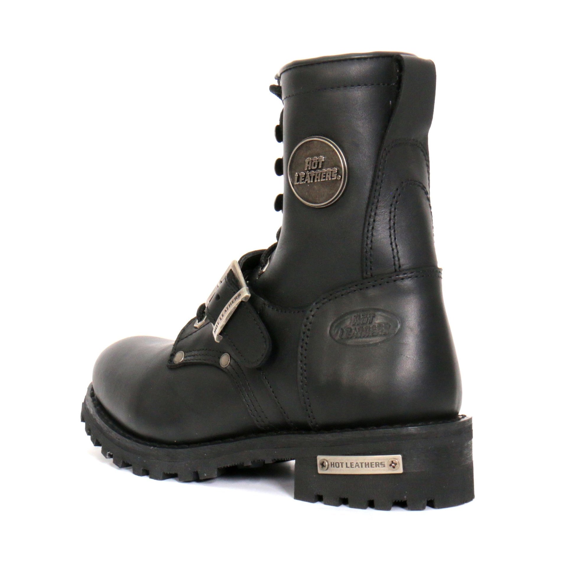 Hot Leathers Women's Iron Rose Black Logger Boots, BTL1001