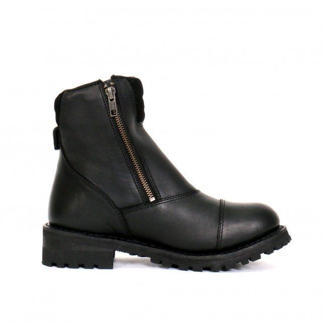 Hot Leathers Women's Double Trouble Black Zipper Boots, BTL1002