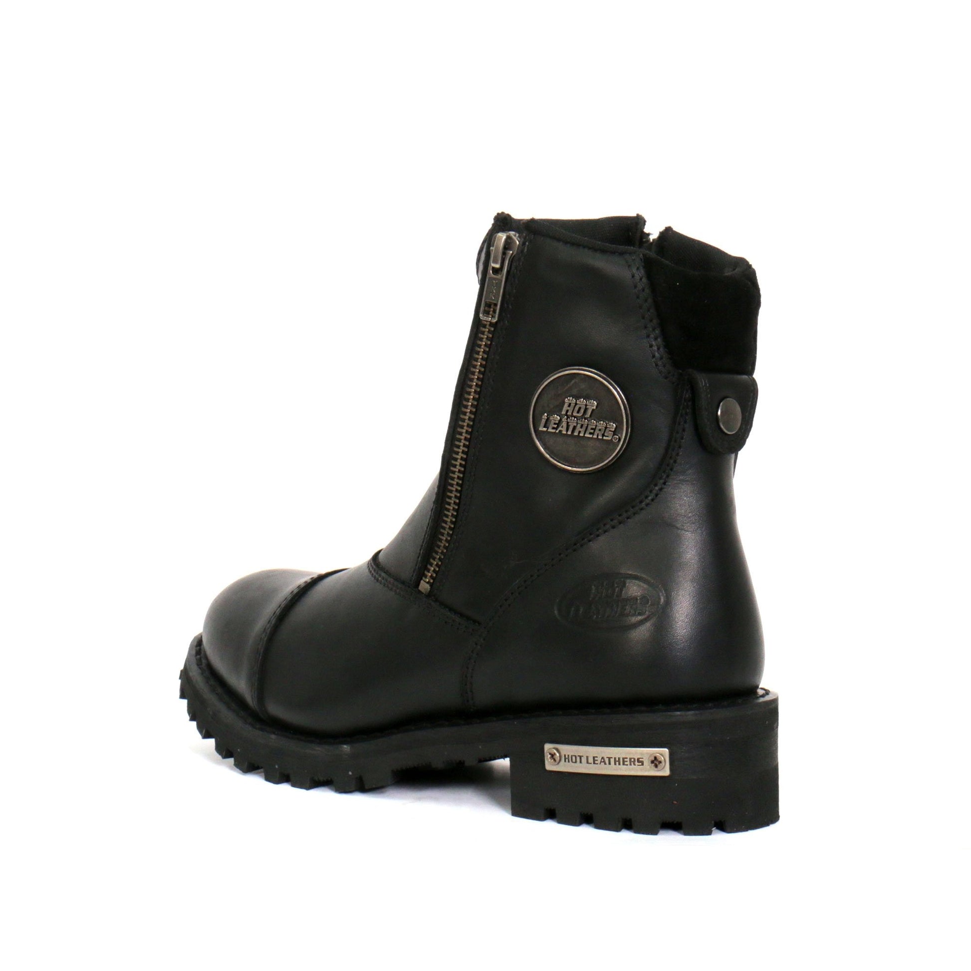 Hot Leathers Women's Double Trouble Black Zipper Boots, BTL1002