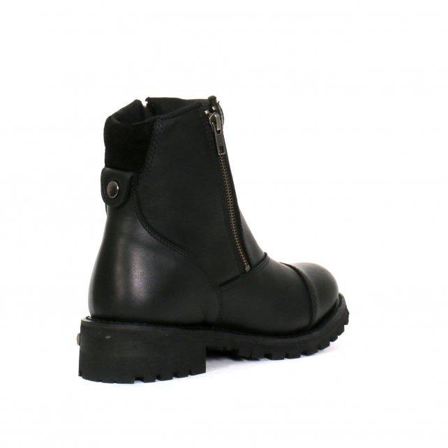 Hot Leathers Women's Double Trouble Black Zipper Boots, BTL1002