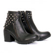 Hot Leathers Women's Black Diamond Black Zipper Boots, BTL1003