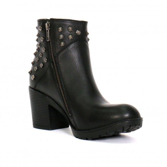 Hot Leathers Women's Black Diamond Black Zipper Boots, BTL1003