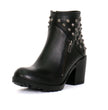 Hot Leathers Women's Black Diamond Black Zipper Boots, BTL1003