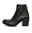 Hot Leathers Women's Black Diamond Black Zipper Boots, BTL1003