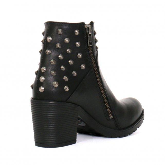 Hot Leathers Women's Black Diamond Black Zipper Boots, BTL1003