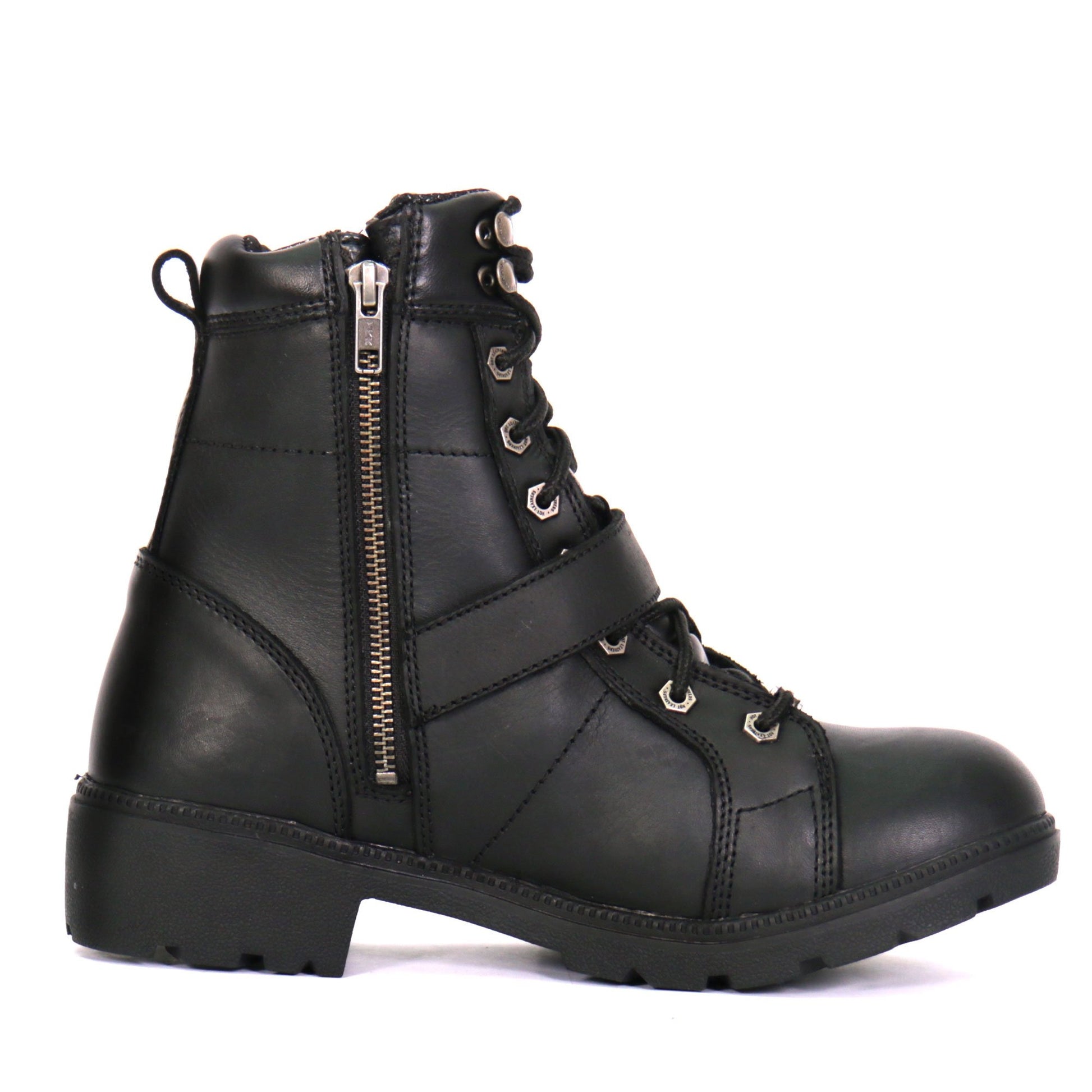 Hot Leathers Women's Road Siren Black Lace-Up Boots, BTL1004
