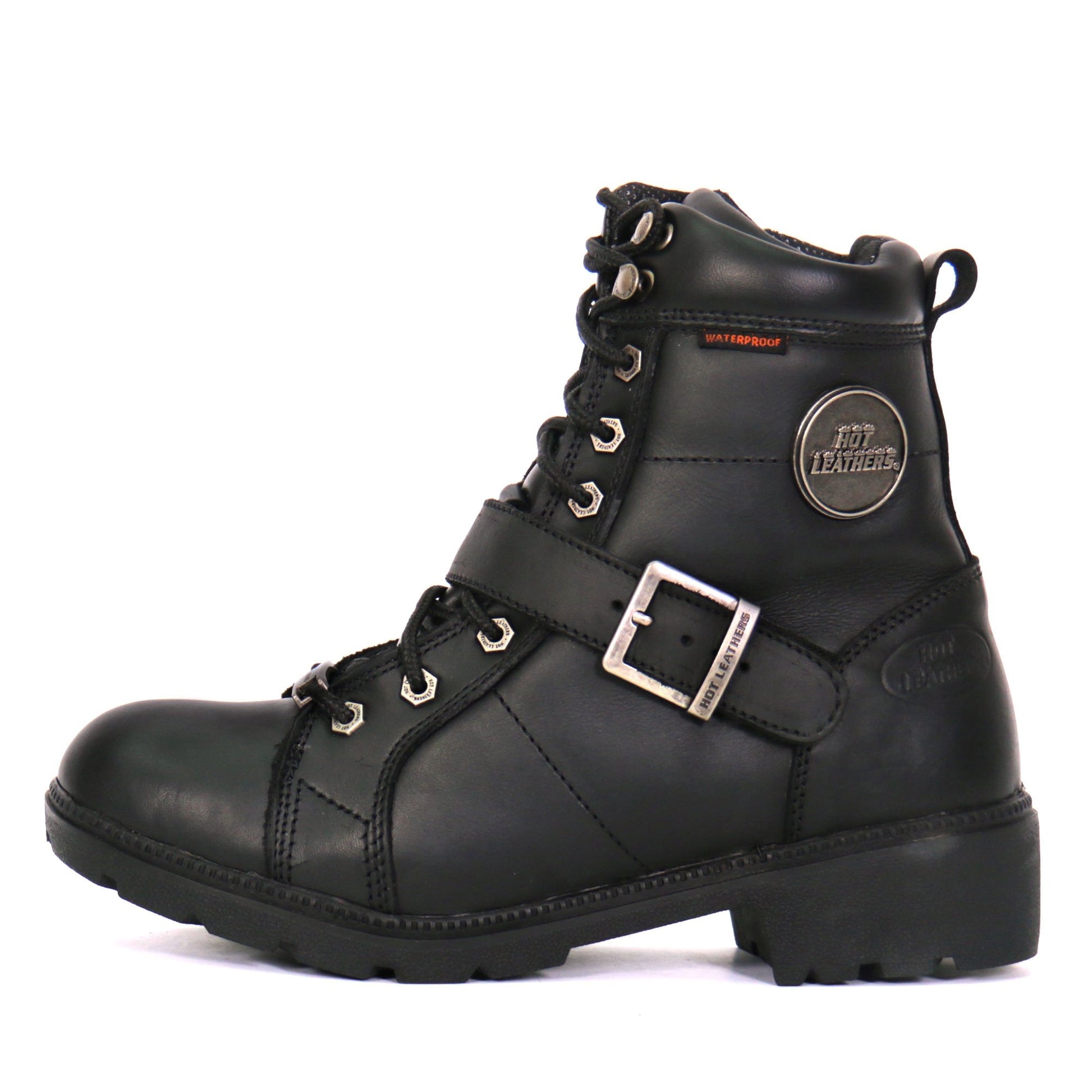 Hot Leathers Women's Road Siren Black Lace-Up Boots, BTL1004