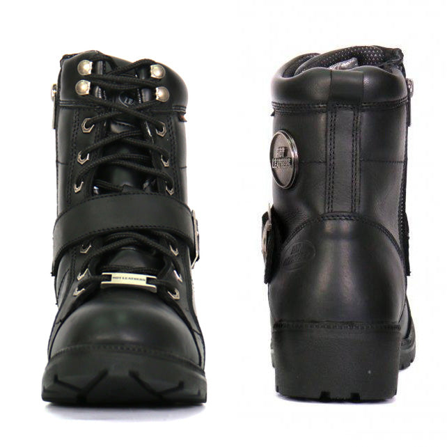 Hot Leathers Women's Road Siren Black Lace-Up Boots, BTL1004