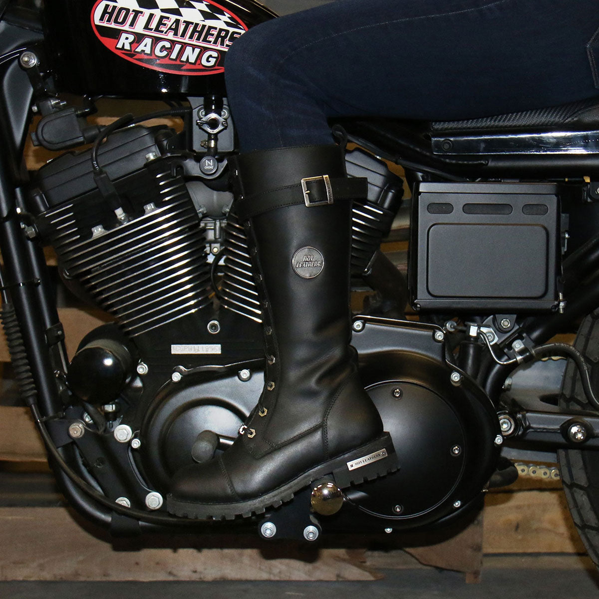 Hot Leathers Women's Midnight Rider Black Knee-High Boots - BTL1005