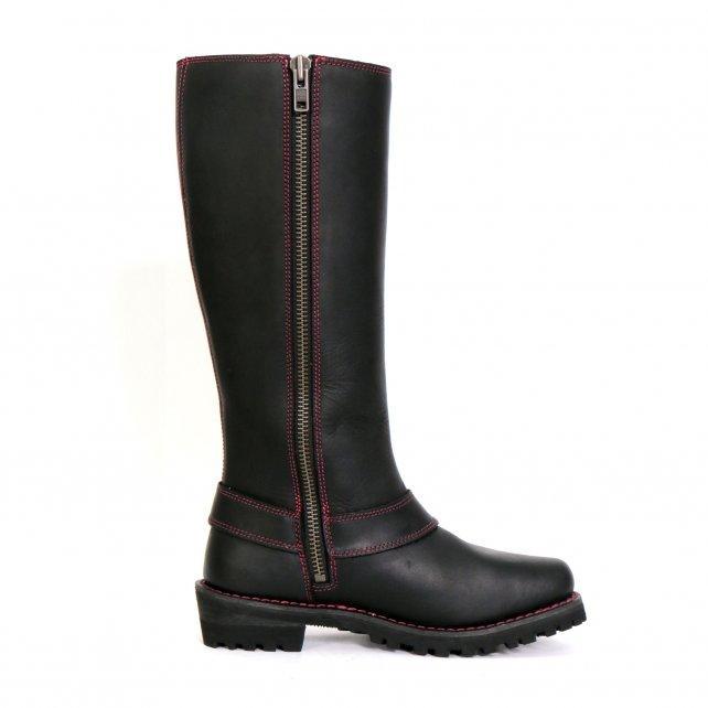 Hot Leathers Women's Black Widow Black Knee-High Boots, BTL1006