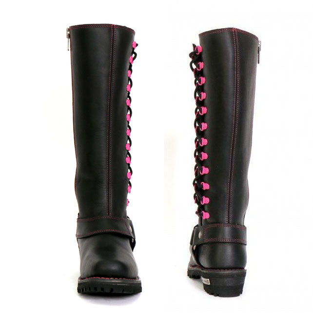 Hot Leathers Women's Black Widow Black Knee-High Boots, BTL1006