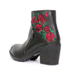 Hot Leathers Women's Thorned Rose Black Zipper Boots, BTL1008