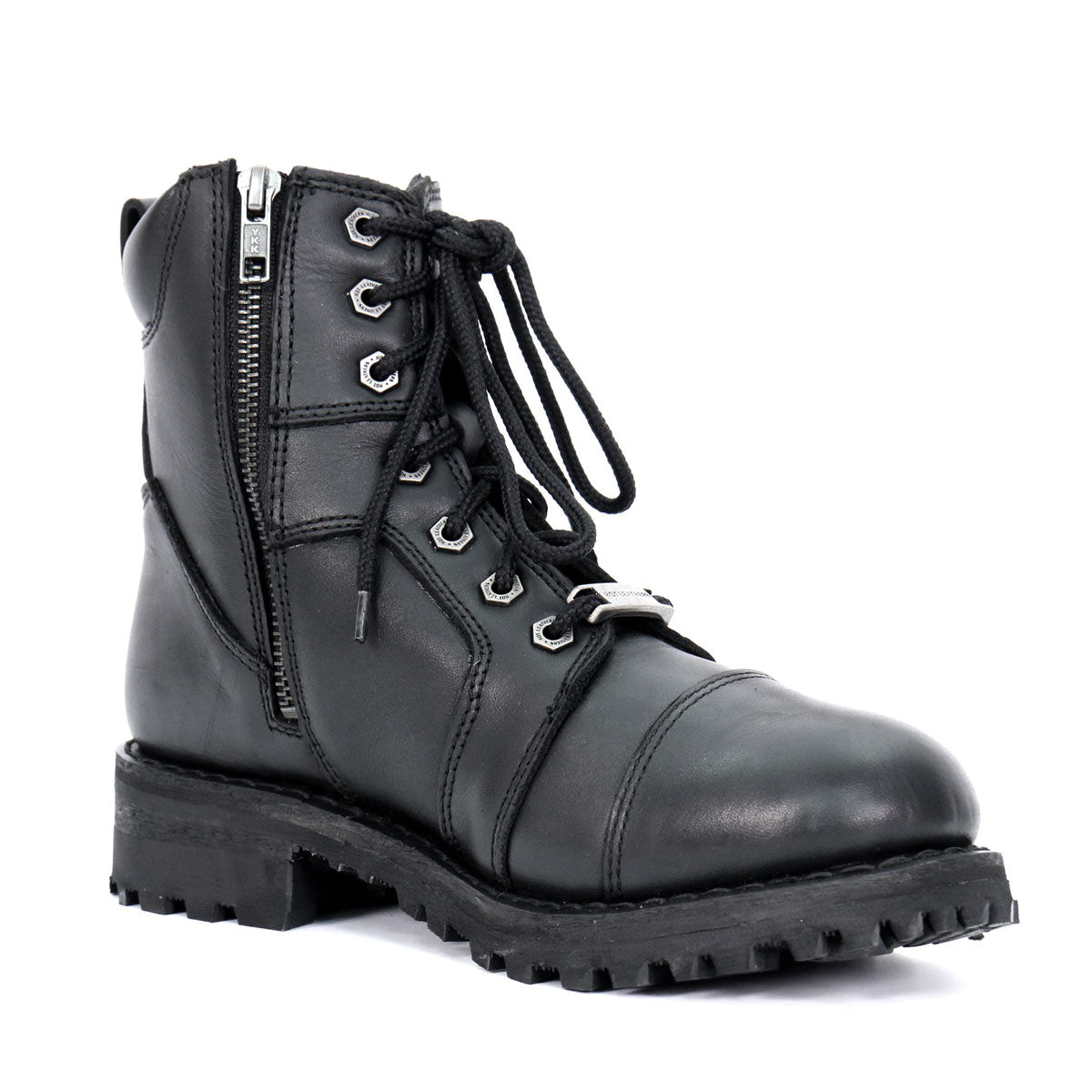 Hot Leathers Women's Studded Outlaw Black Logger Boots, BTL1010