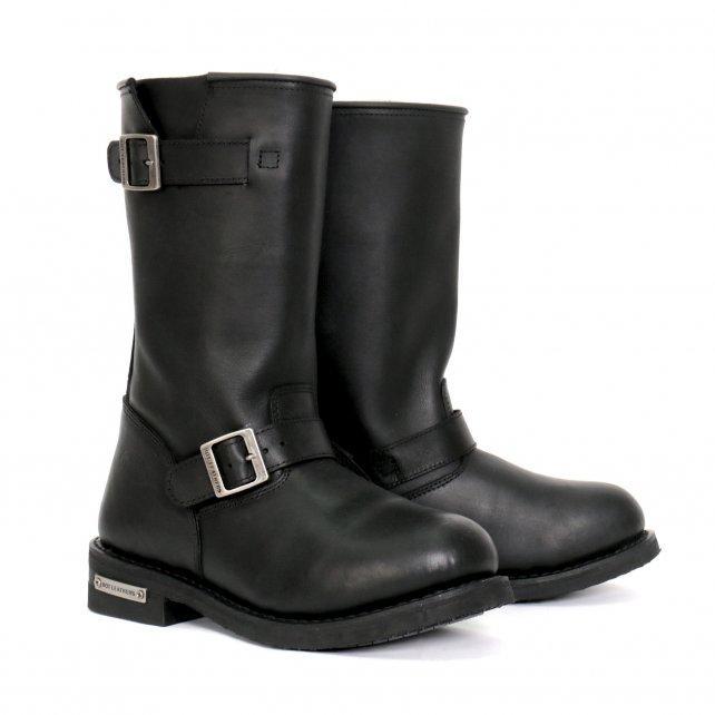 Hot Leathers Men's Iron Road Black Engineer Boots, BTM1002