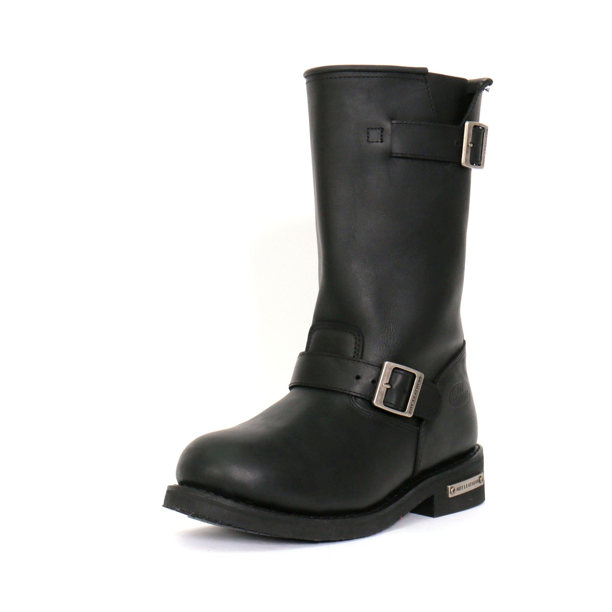 Hot Leathers Men's Iron Road Black Engineer Boots, BTM1002