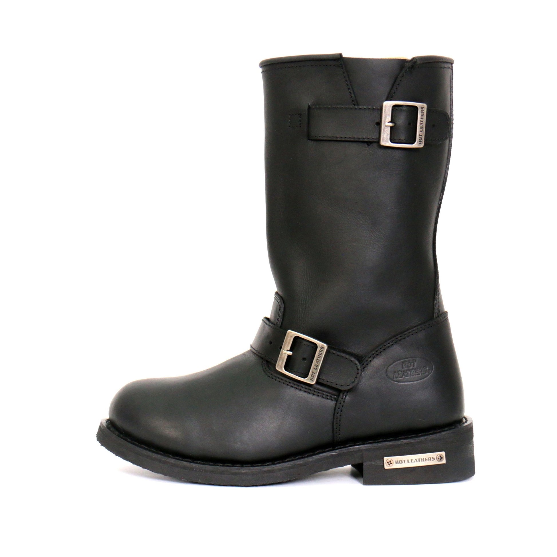 Hot Leathers Men's Iron Road Black Engineer Boots, BTM1002