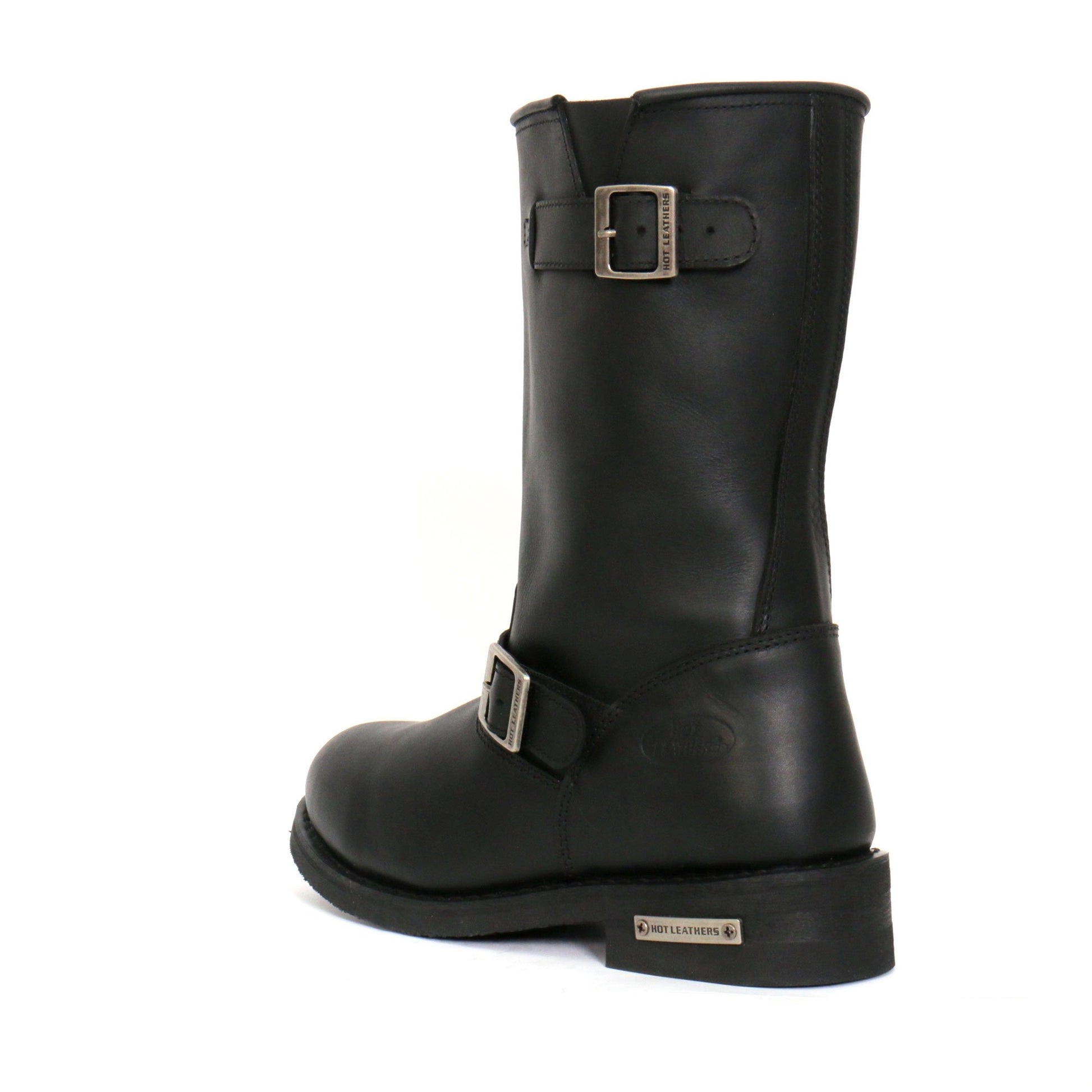 Hot Leathers Men's Iron Road Black Engineer Boots, BTM1002