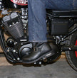 Hot Leathers Men's Iron Road Black Engineer Boots - BTM1002
