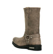 Hot Leathers BTM1003 Men's Stone Wash Brown 11-inch Tall Harness Leather Boots