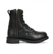 Hot Leathers Men's Iron Buckle Black Logger Boots, BTM1006