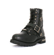 Hot Leathers Men's Iron Buckle Black Logger Boots, BTM1006