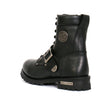 Hot Leathers Men's Iron Buckle Black Logger Boots, BTM1006