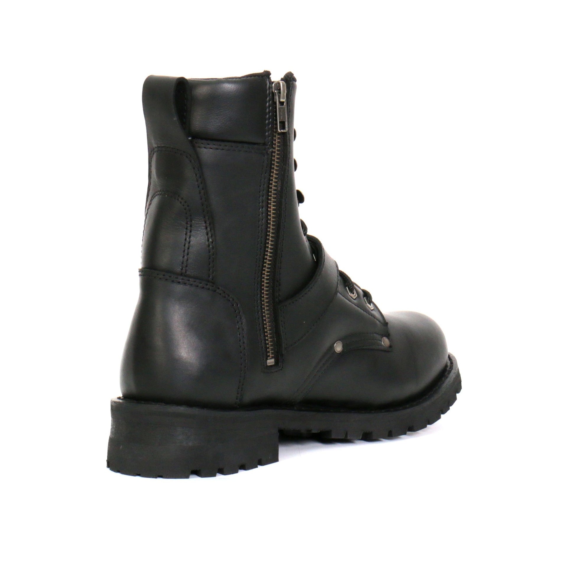 Hot Leathers Men's Iron Buckle Black Logger Boots, BTM1006