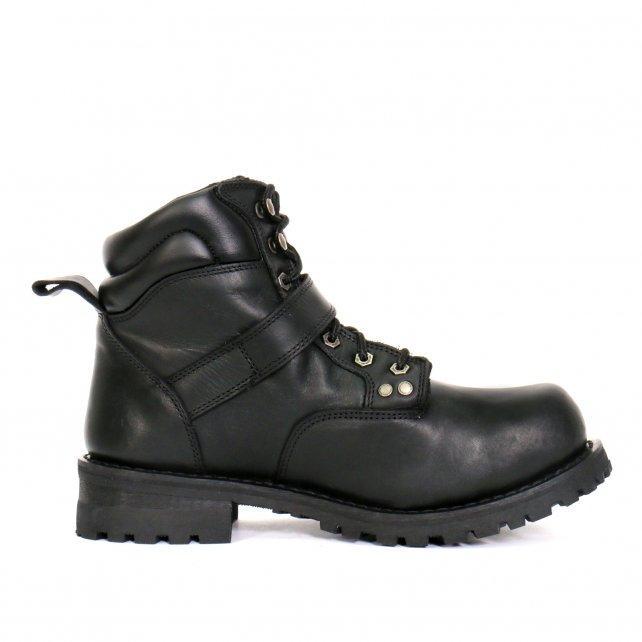 Hot Leathers Men's Road Scout Black Logger Boots, BTM1007