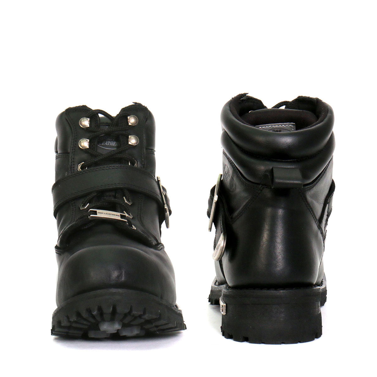 Hot Leathers Men's Road Scout Black Logger Boots, BTM1007