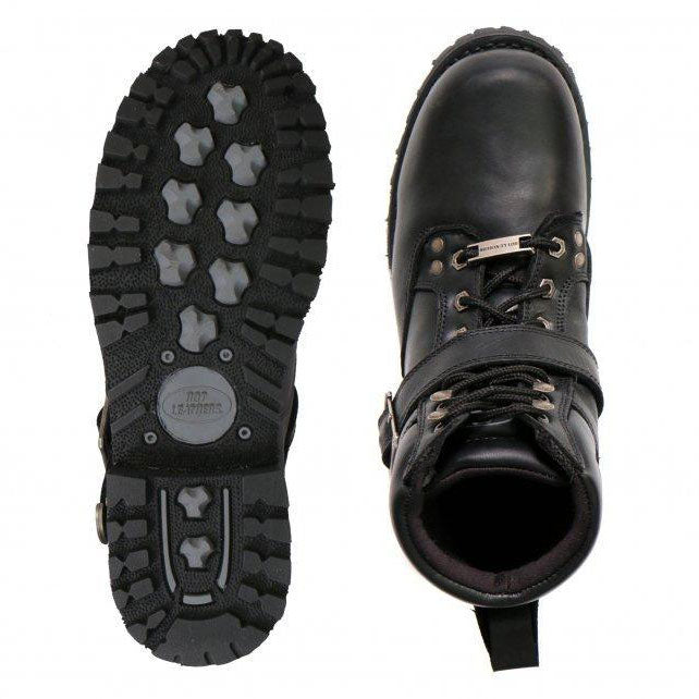 Hot Leathers Men's Road Scout Black Logger Boots, BTM1007